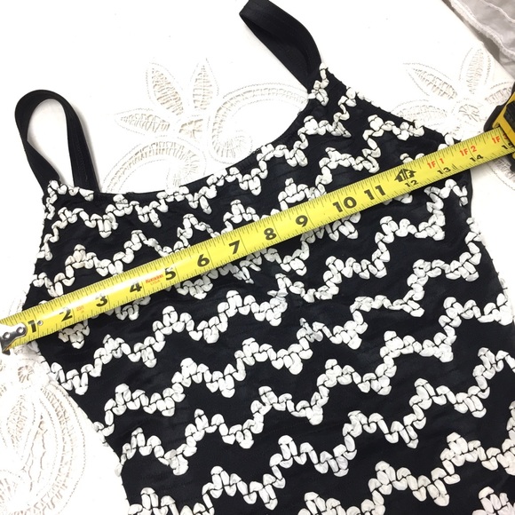 Vintage 90s high cut black & white one piece - Picture 3 of 9